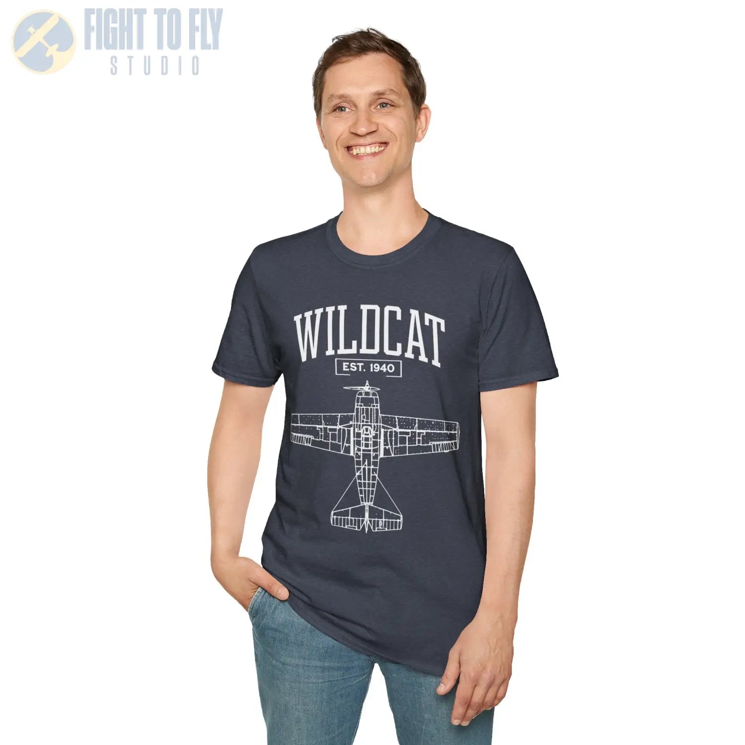 F4F Wildcat - T-Shirt - Pilot gifts - WWII warbird t-shirt