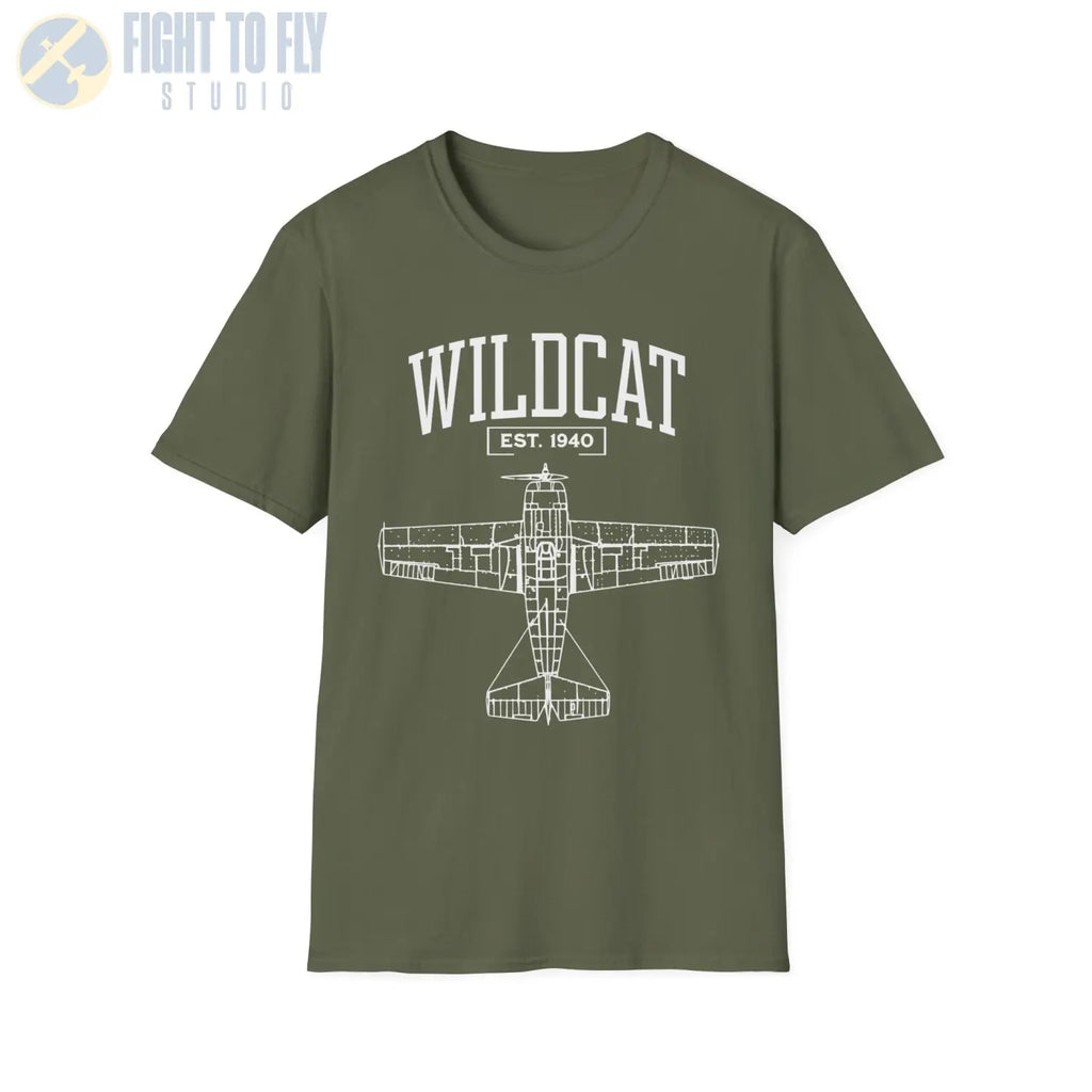 F4F Wildcat - T-Shirt - Pilot gifts - WWII warbird t-shirt
