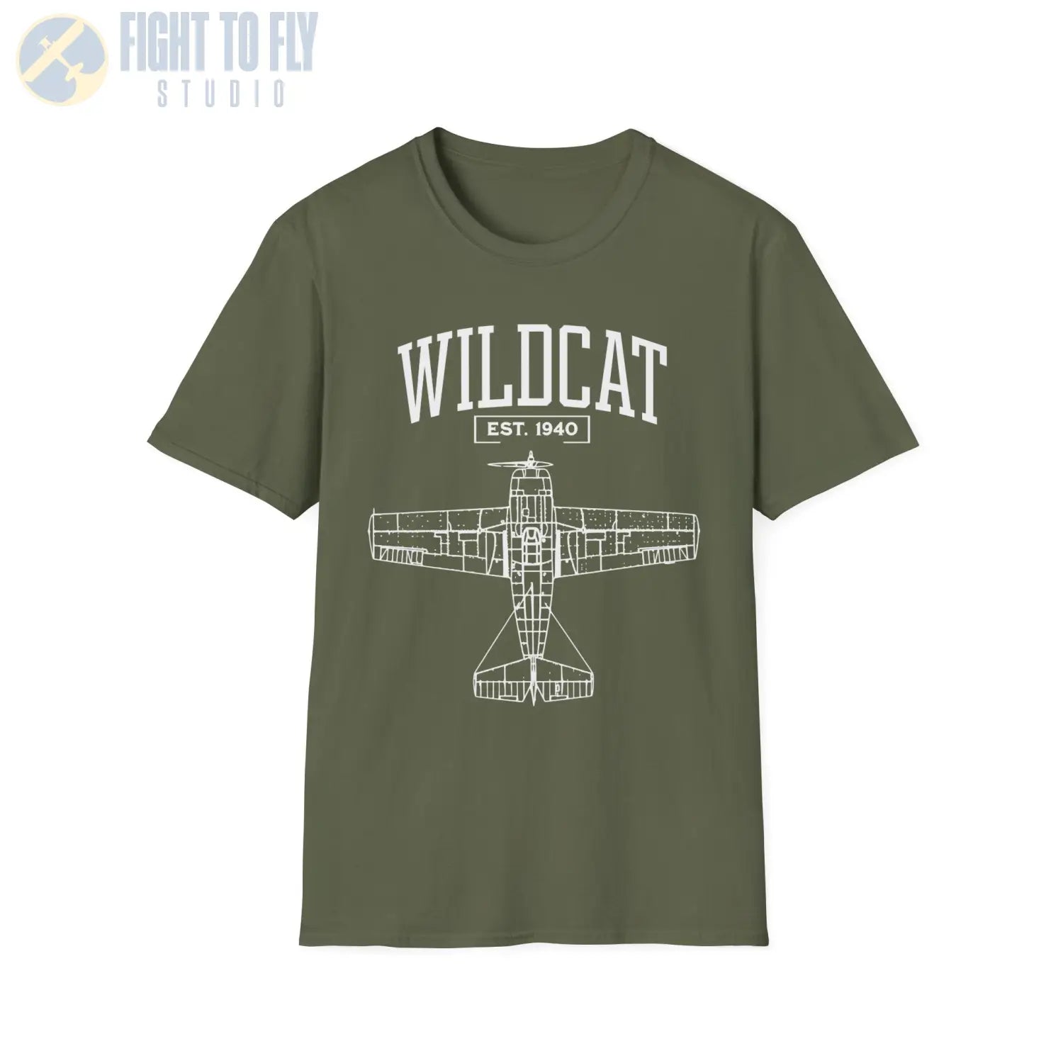 F4F Wildcat - T-Shirt - Pilot gifts - WWII warbird t-shirt