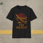 F4F Wildcat “Retro Heritage” WWII T-Shirt - Pilot gifts - warbird t-shirt