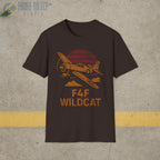 F4F Wildcat “Retro Heritage” WWII T-Shirt - Pilot gifts - warbird t-shirt