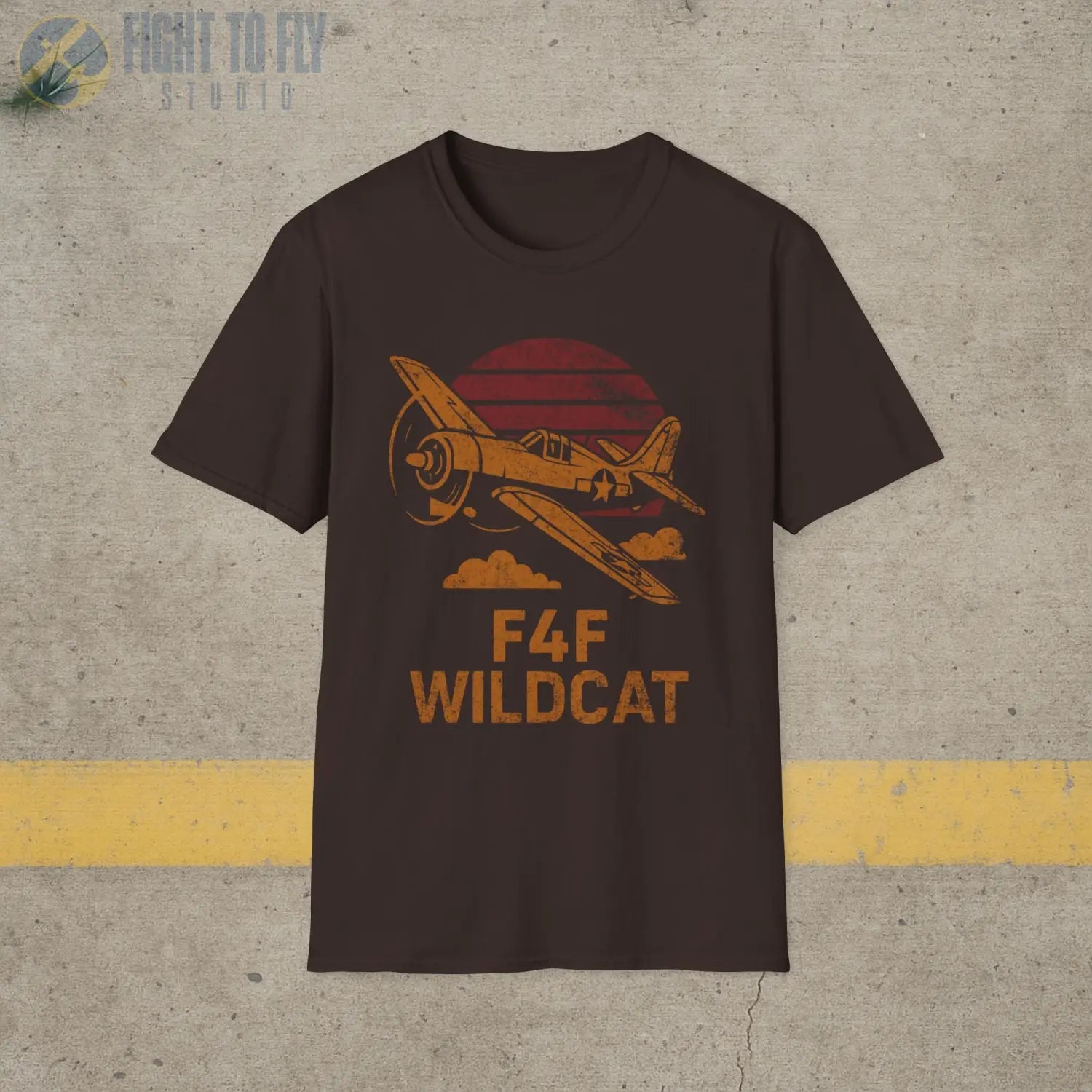 F4F Wildcat “Retro Heritage” WWII T-Shirt - Pilot gifts - warbird t-shirt