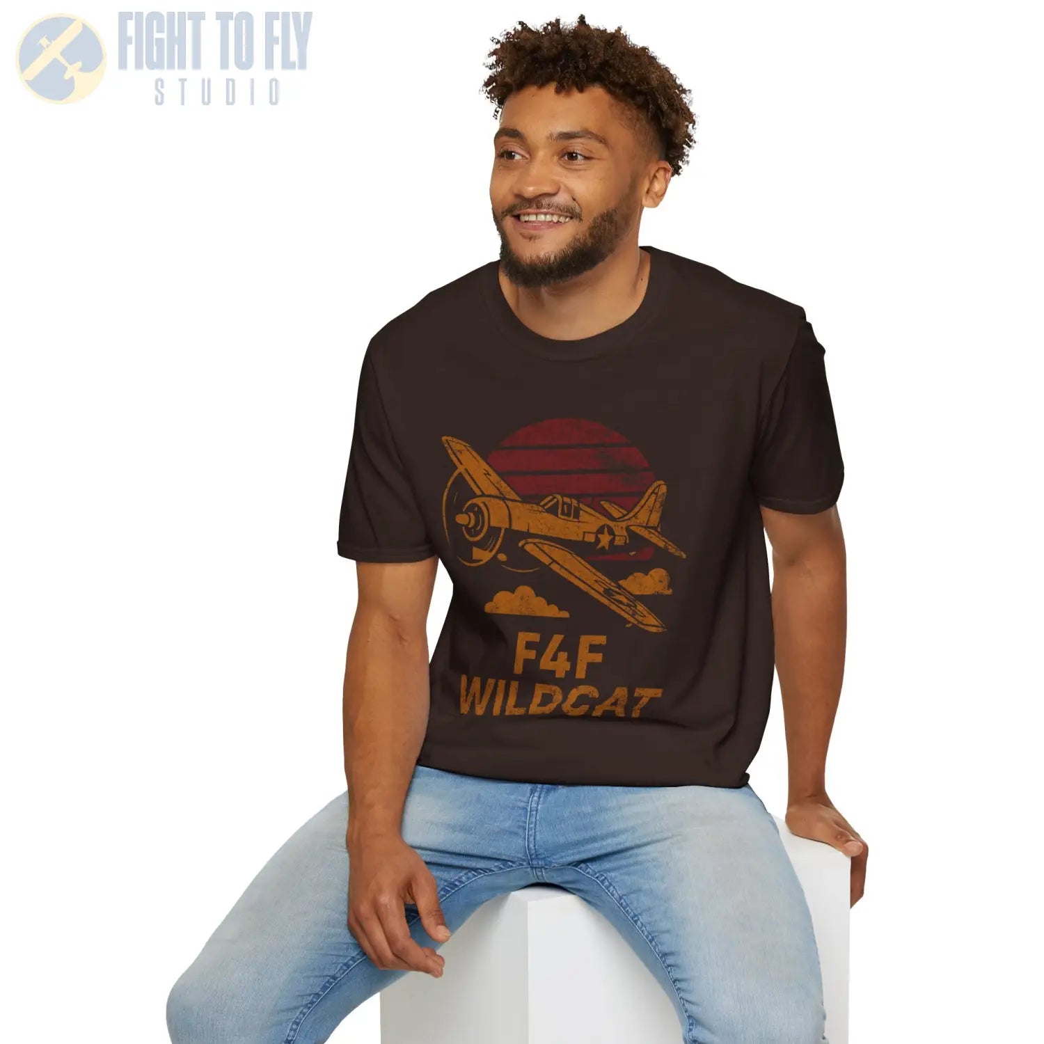F4F Wildcat “Retro Heritage” WWII T-Shirt - Pilot gifts - warbird t-shirt