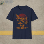F4F Wildcat “Retro Heritage” WWII T-Shirt - Pilot gifts - warbird t-shirt
