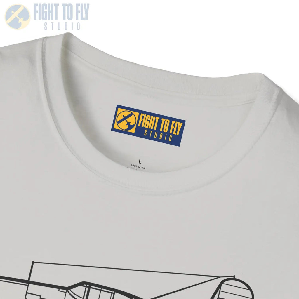 F4U-1 Corsair Side View T-Shirt - Pilot gifts - WWII warbird t-shirt