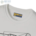 F4U-1 Corsair Side View T-Shirt - Pilot gifts - WWII warbird t-shirt