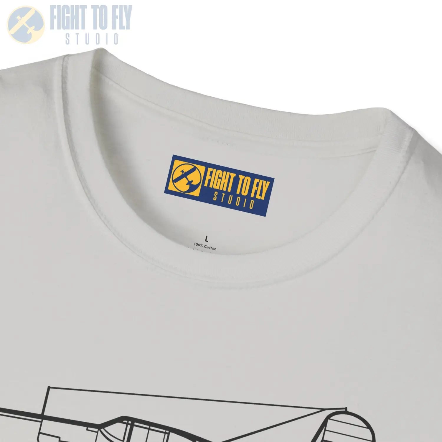 F4U-1 Corsair Side View T-Shirt - Pilot gifts - WWII warbird t-shirt