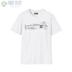 F4U-1 Corsair Side View T-Shirt - Pilot gifts - WWII warbird t-shirt