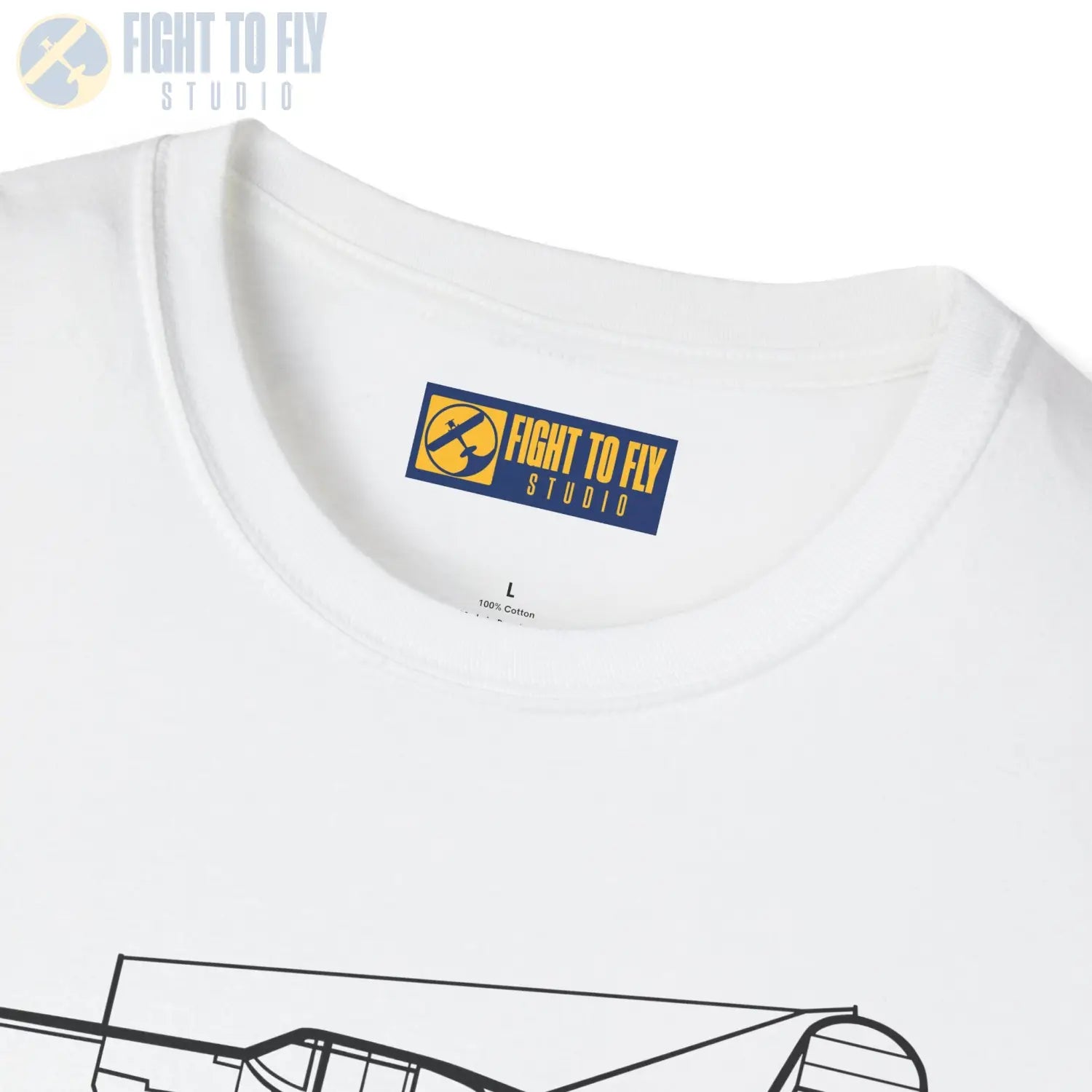 F4U-1 Corsair Side View T-Shirt - Pilot gifts - WWII warbird t-shirt