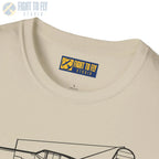 F4U-1 Corsair Side View T-Shirt - Pilot gifts - WWII warbird t-shirt