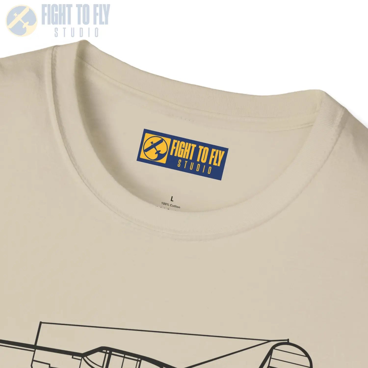 F4U-1 Corsair Side View T-Shirt - Pilot gifts - WWII warbird t-shirt