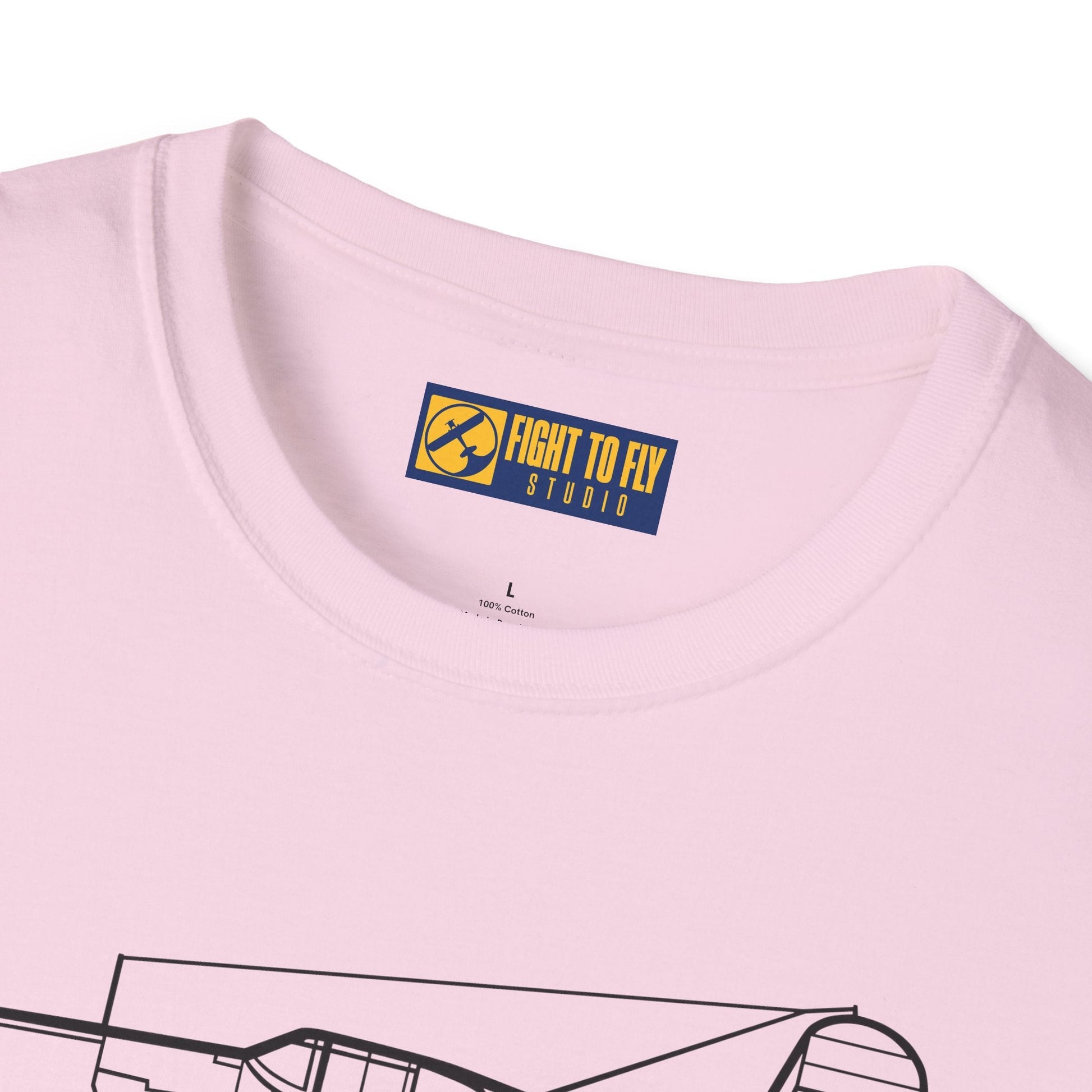 F4U-1 Side View T-Shirt – Corsair WWII Fighter Aviation Tee - Pilot gifts - warbird t-shirt