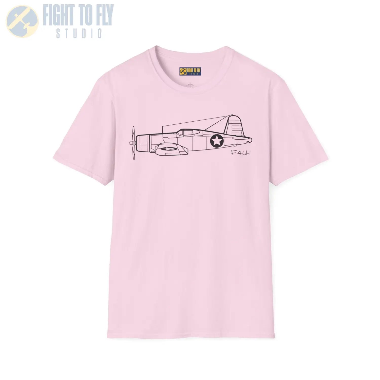 F4U-1 Corsair Side View T-Shirt - Pilot gifts - WWII warbird t-shirt