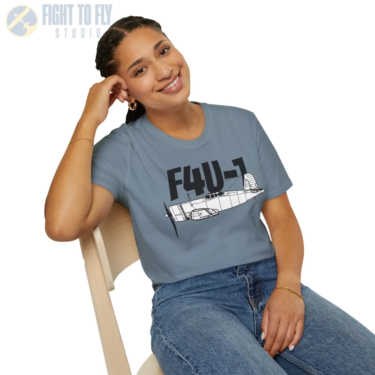 F4U-1 Corsair T-Shirt - Pilot gifts - WWII warbird t-shirt