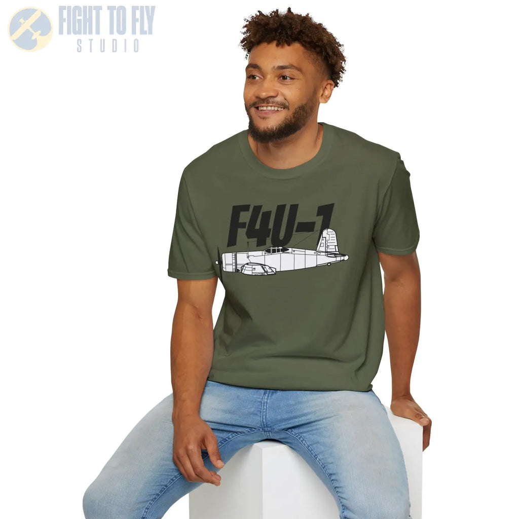 F4U-1 Corsair T-Shirt - Pilot gifts - WWII warbird t-shirt