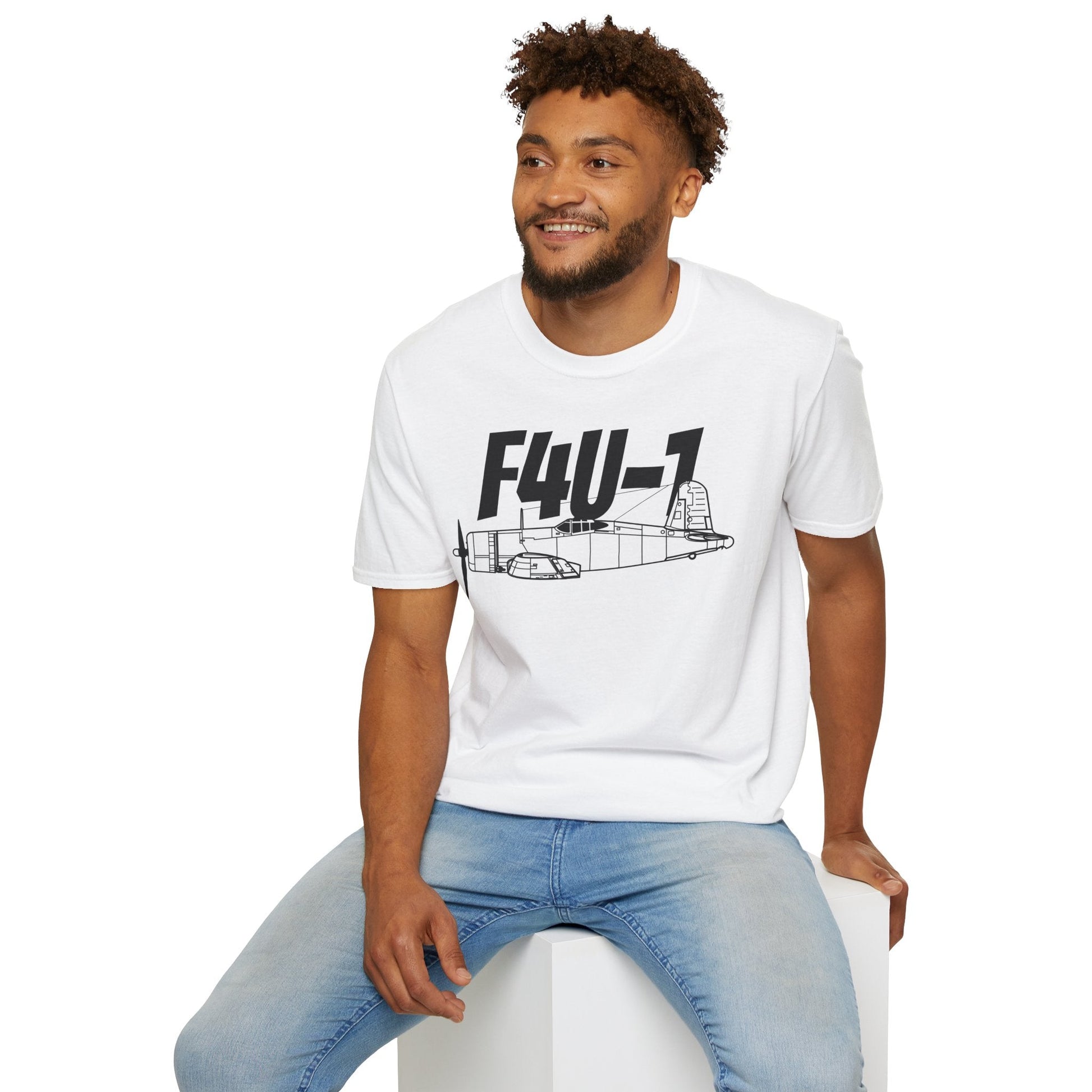 F4U-1 T-Shirt – WWII Naval Fighter Aircraft Tee - Pilot gifts - warbird t-shirt