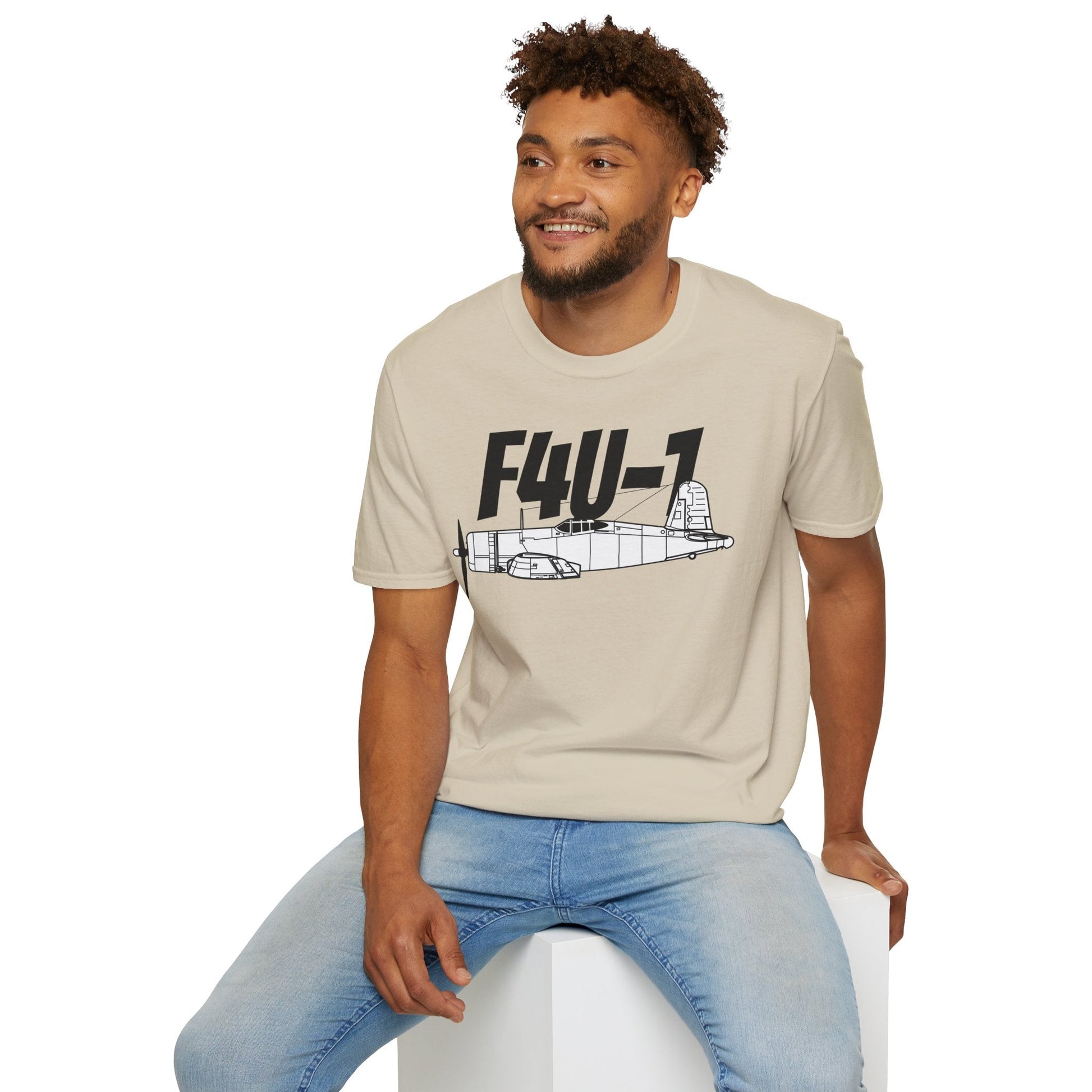 F4U-1 T-Shirt – WWII Naval Fighter Aircraft Tee - Pilot gifts - warbird t-shirt
