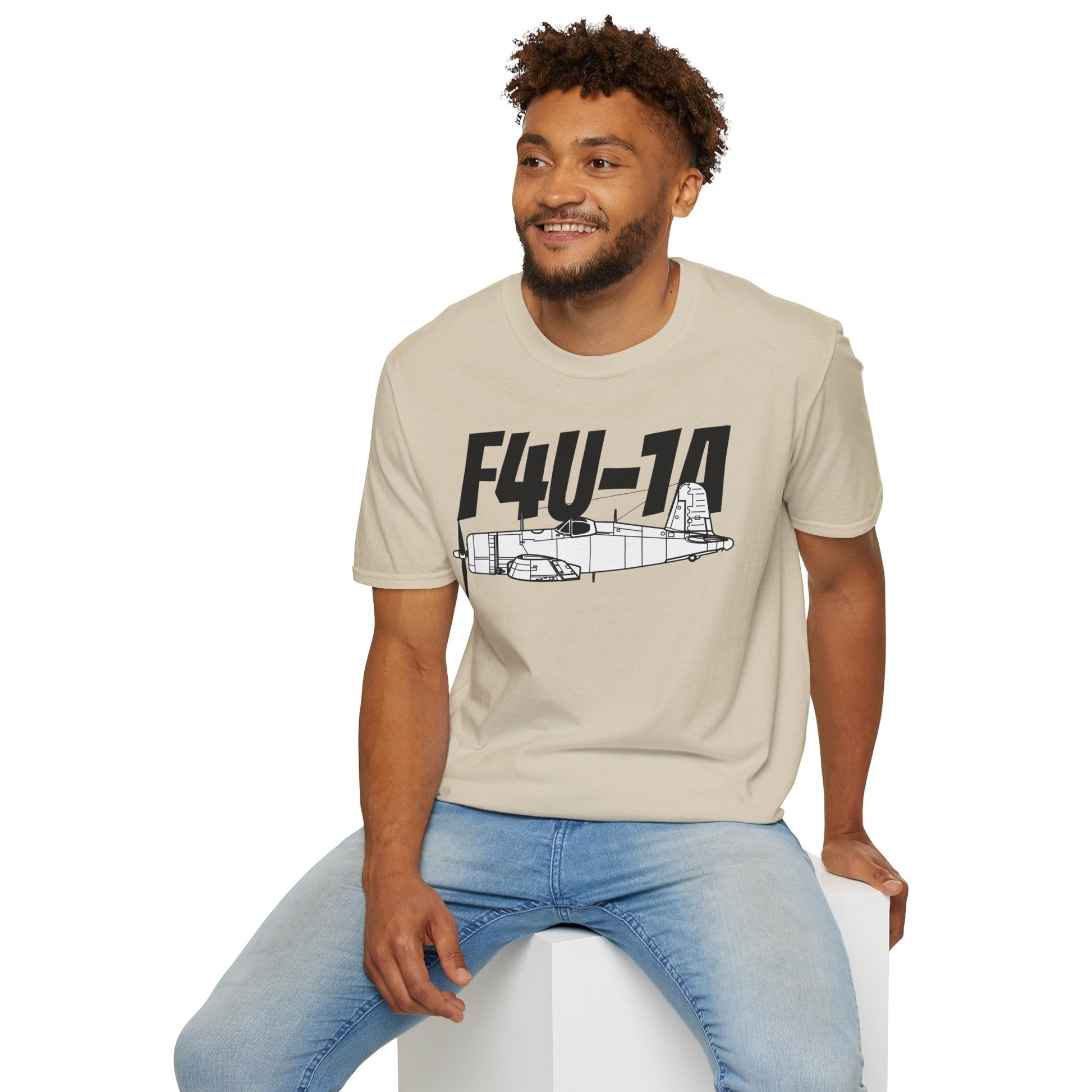 F4U-1A T-Shirt – WWII Naval Aircraft Aviation Tee - Pilot gifts - warbird t-shirt
