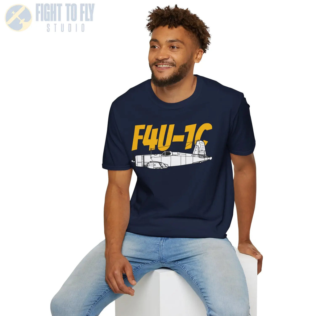 F4U-1C Corsair T-Shirt - Pilot gifts - WWII warbird t-shirt