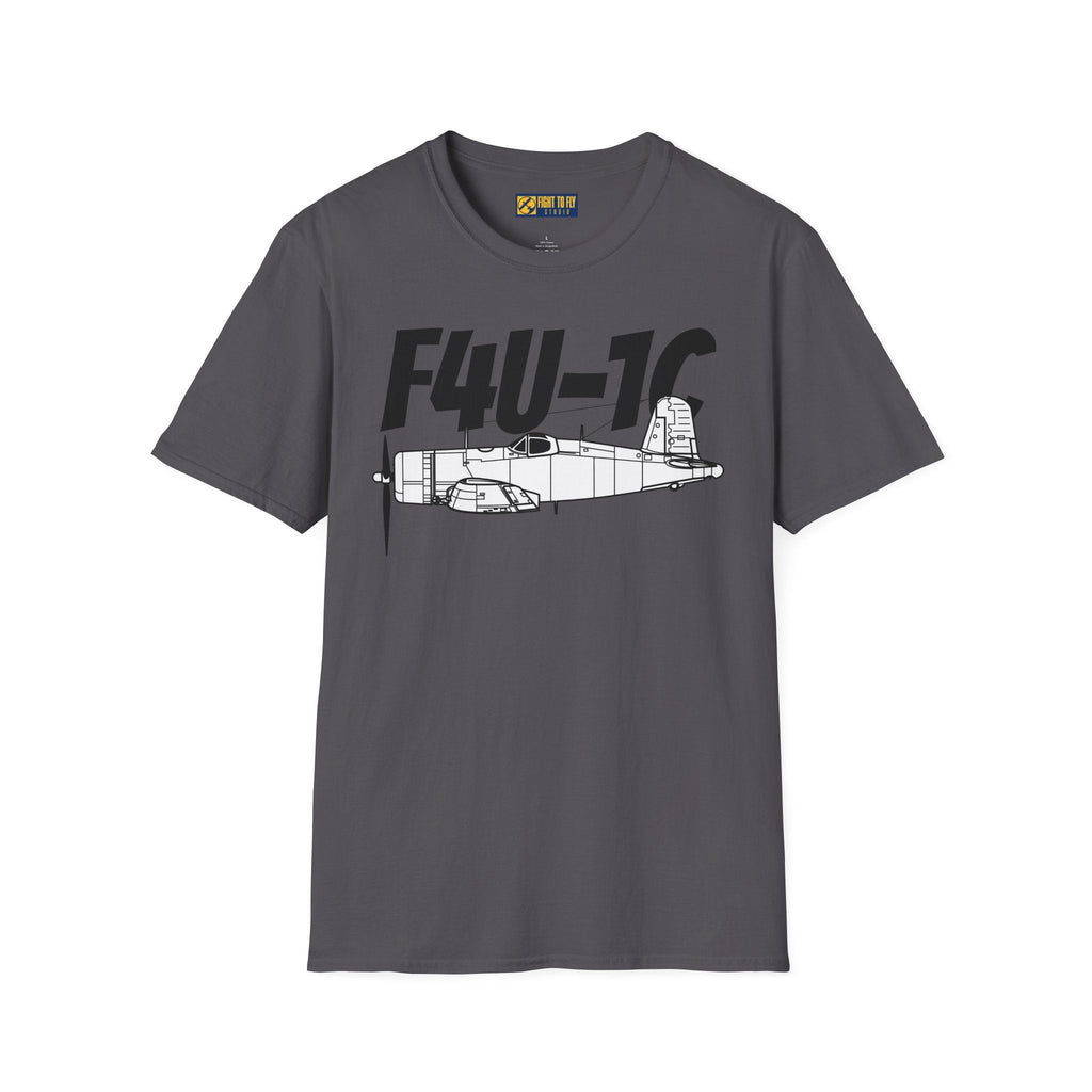 F4U-1C T-Shirt – WWII Naval Fighter Aircraft Tee - Pilot gifts - warbird t-shirt