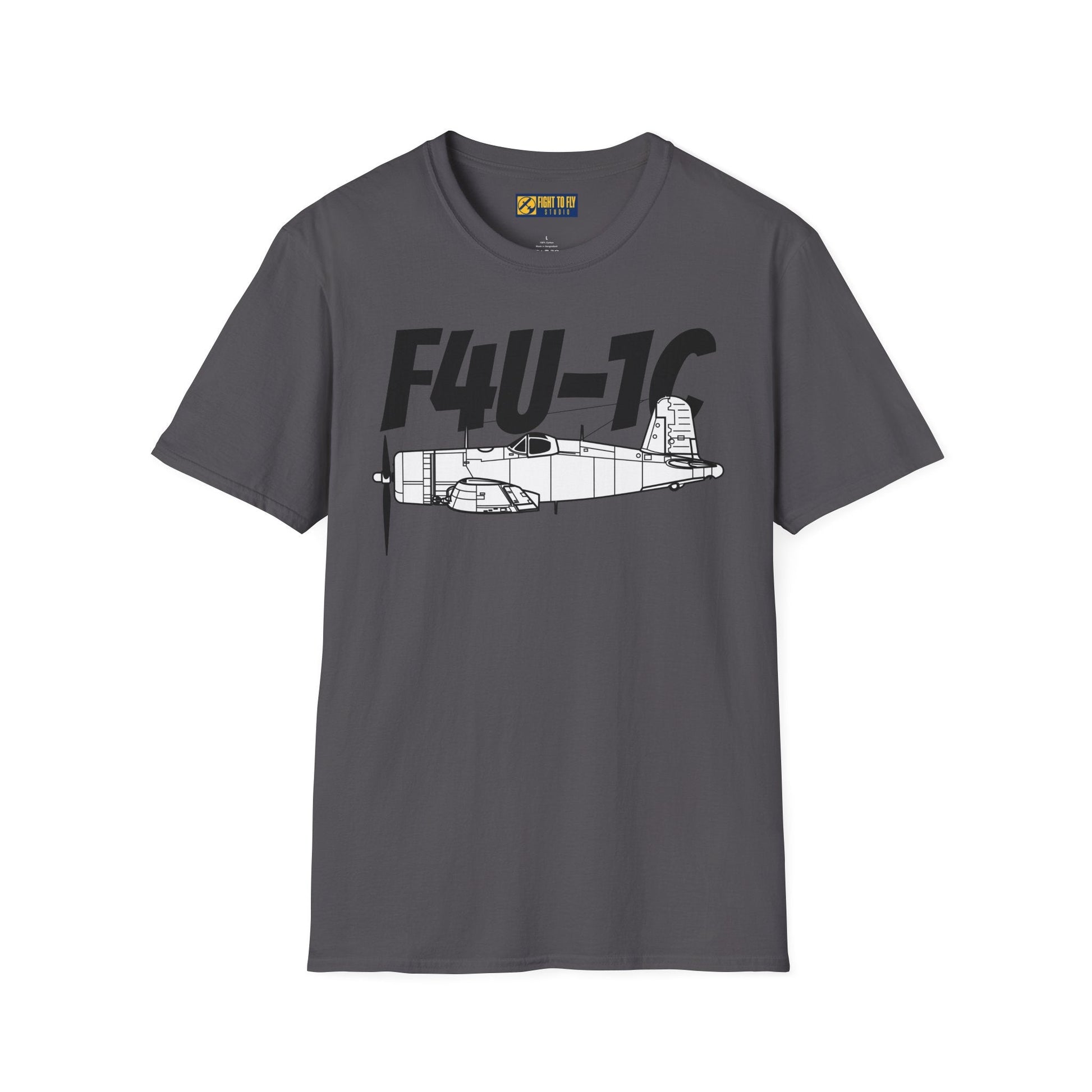 F4U-1C T-Shirt – WWII Naval Fighter Aircraft Tee - Pilot gifts - warbird t-shirt