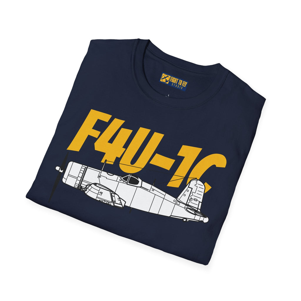 F4U-1C T-Shirt – WWII Naval Fighter Aircraft Tee - Pilot gifts - warbird t-shirt