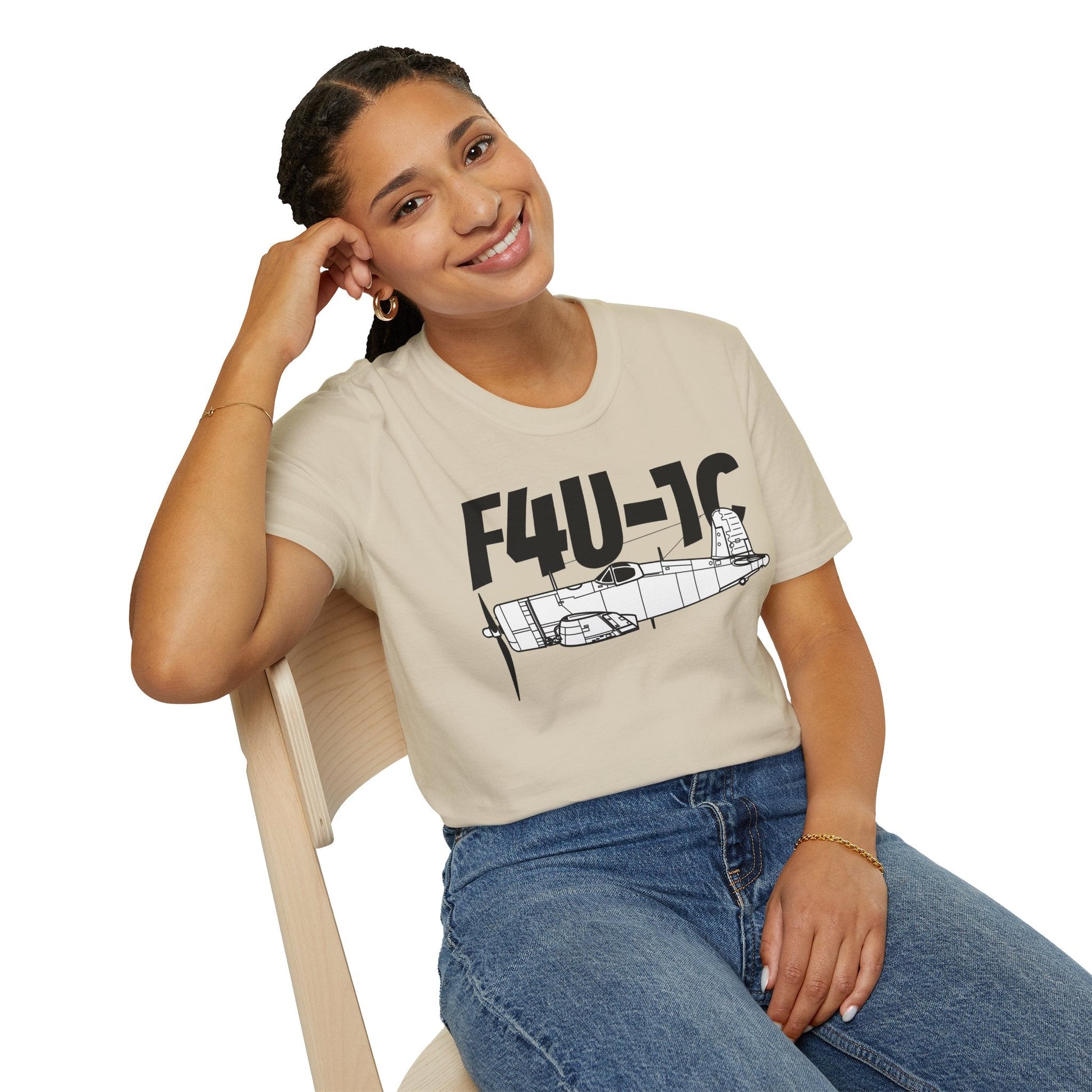 F4U-1C T-Shirt – WWII Naval Fighter Aircraft Tee - Pilot gifts - warbird t-shirt