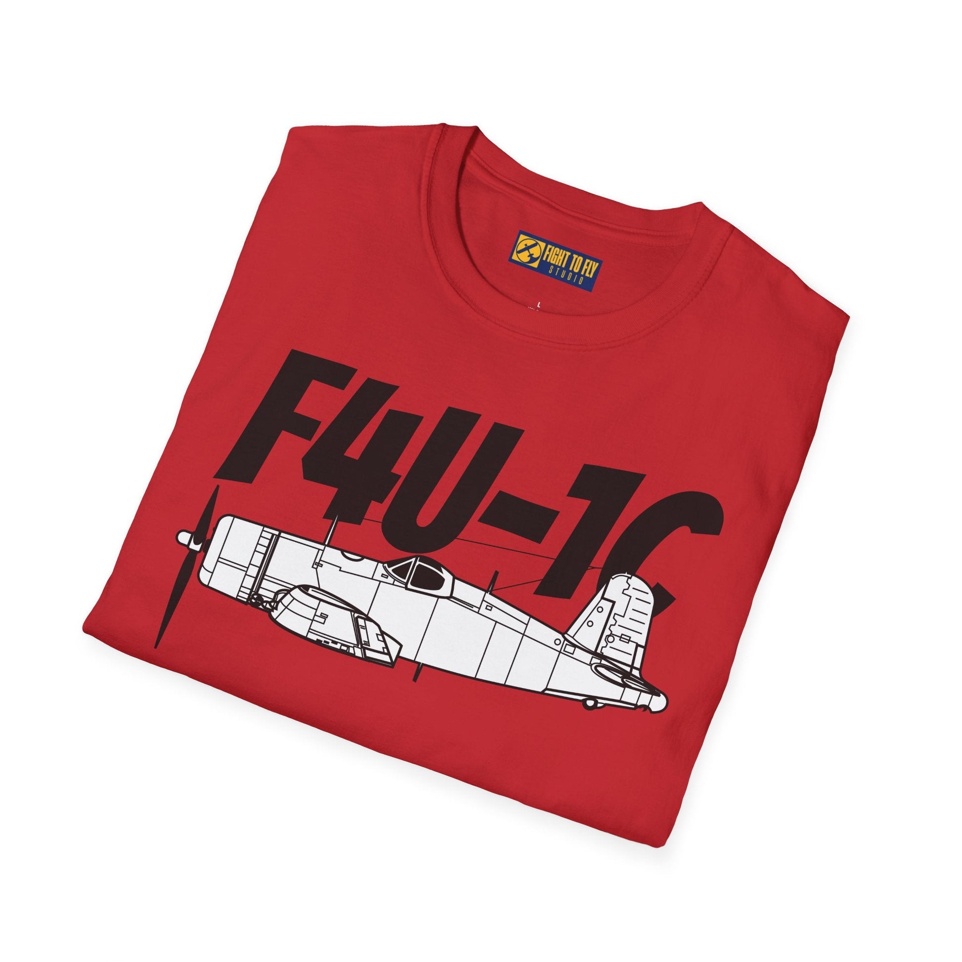F4U-1C T-Shirt – WWII Naval Fighter Aircraft Tee - Pilot gifts - warbird t-shirt