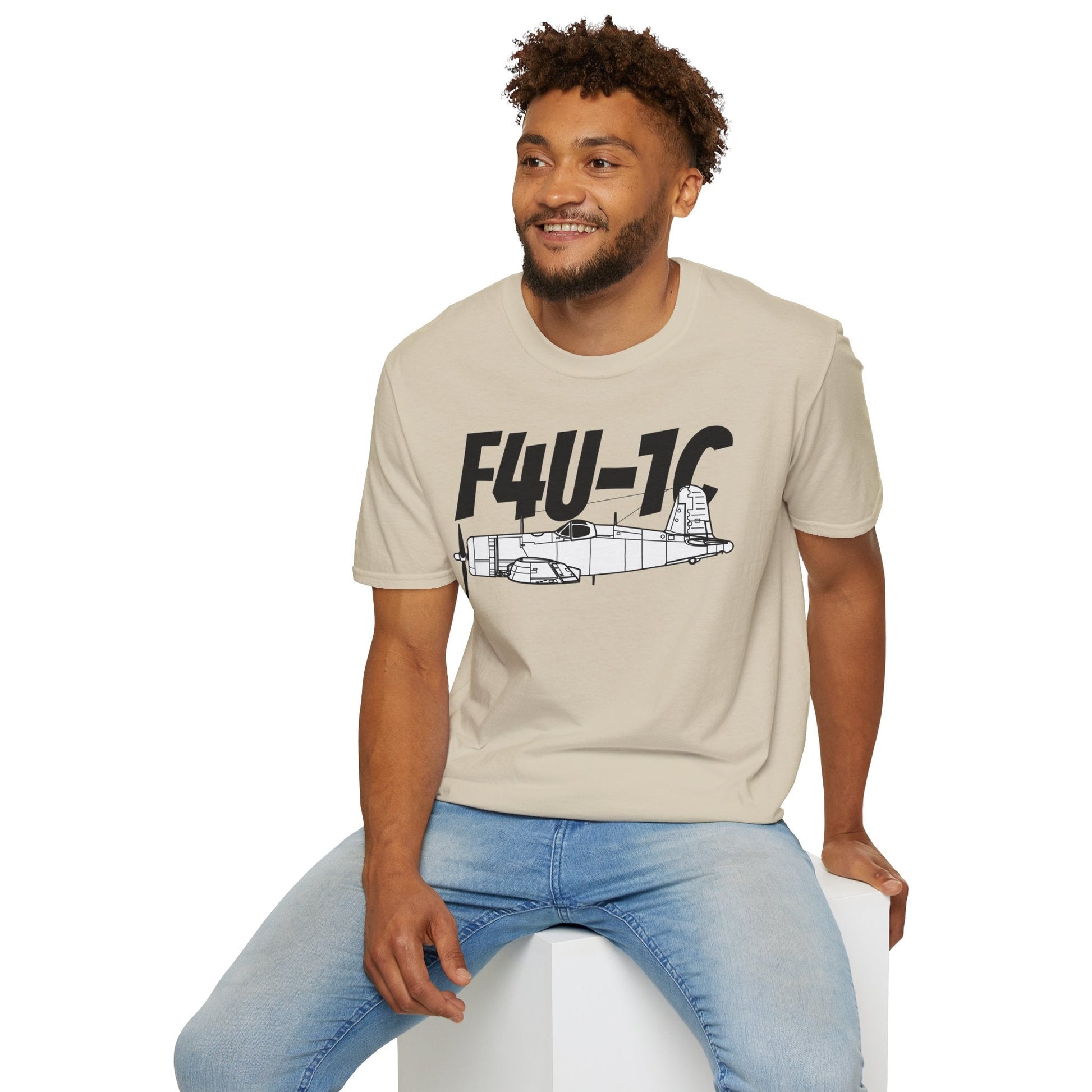 F4U-1C T-Shirt – WWII Naval Fighter Aircraft Tee - Pilot gifts - warbird t-shirt