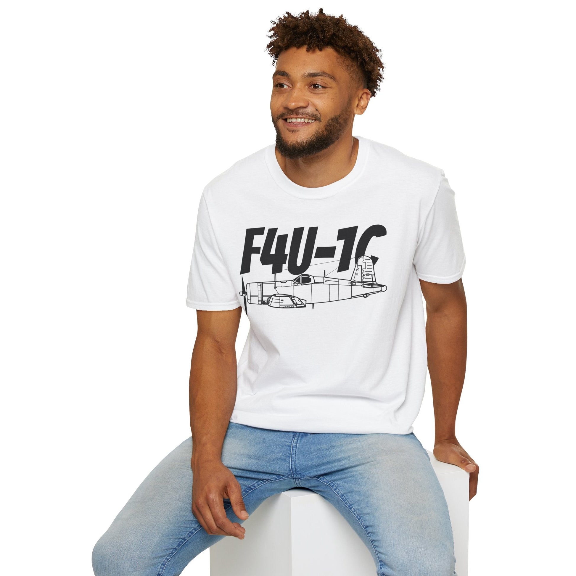 F4U-1C T-Shirt – WWII Naval Fighter Aircraft Tee - Pilot gifts - warbird t-shirt