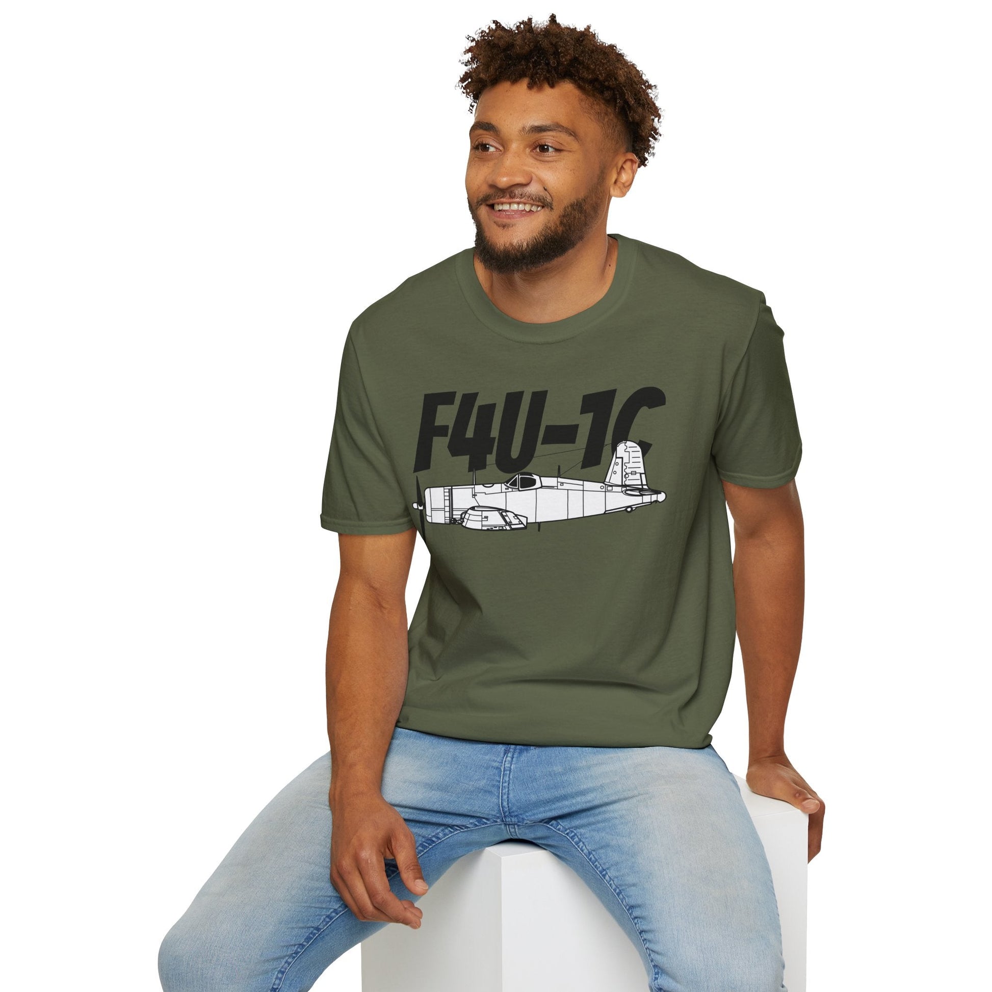 F4U-1C T-Shirt – WWII Naval Fighter Aircraft Tee - Pilot gifts - warbird t-shirt