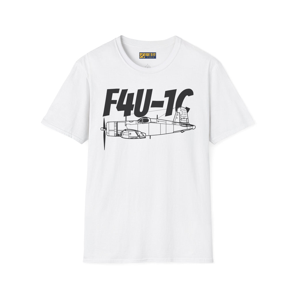 F4U-1C T-Shirt – WWII Naval Fighter Aircraft Tee - Pilot gifts - warbird t-shirt