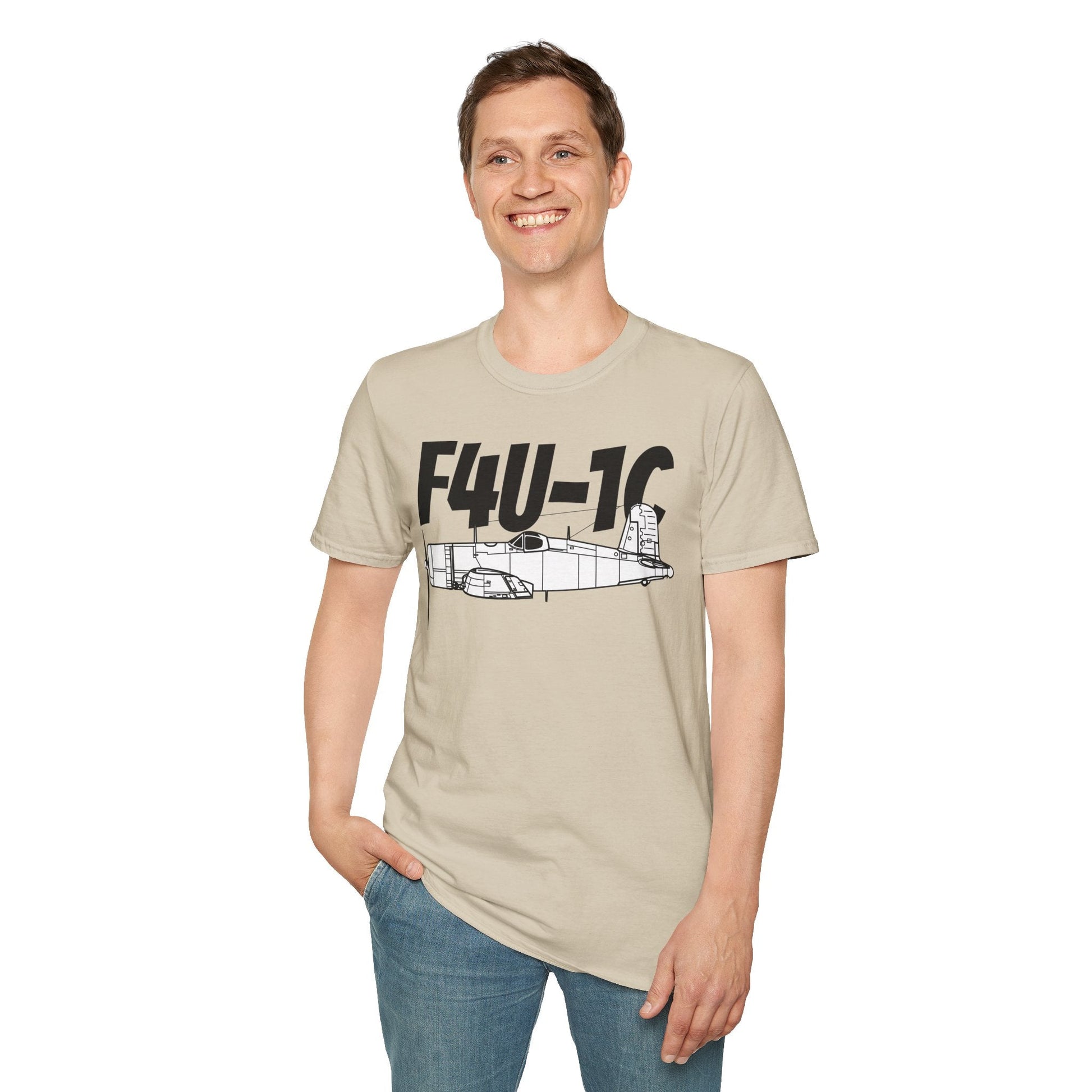 F4U-1C T-Shirt – WWII Naval Fighter Aircraft Tee - Pilot gifts - warbird t-shirt