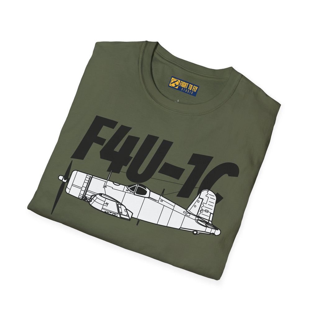 F4U-1C T-Shirt – WWII Naval Fighter Aircraft Tee - Pilot gifts - warbird t-shirt