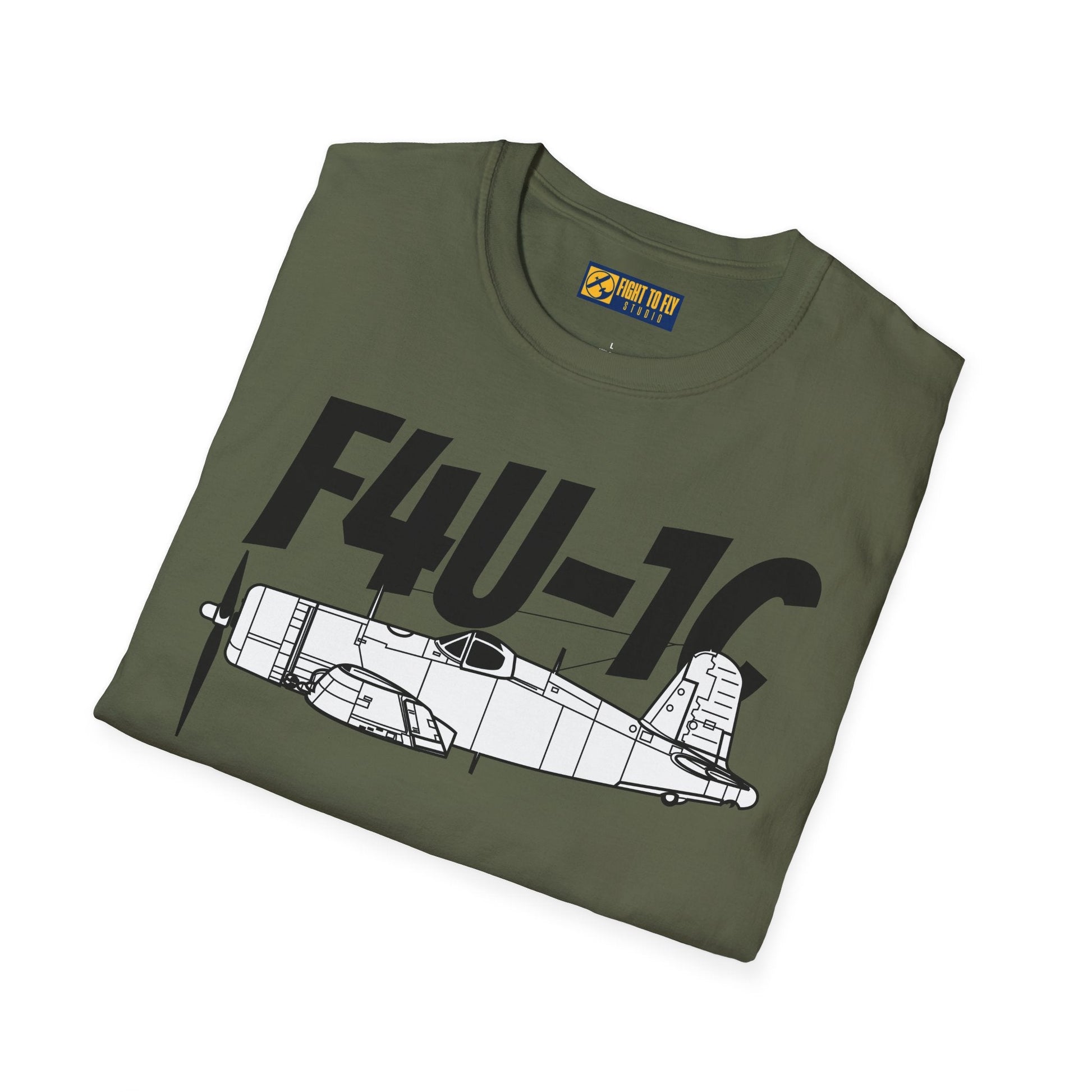 F4U-1C T-Shirt – WWII Naval Fighter Aircraft Tee - Pilot gifts - warbird t-shirt