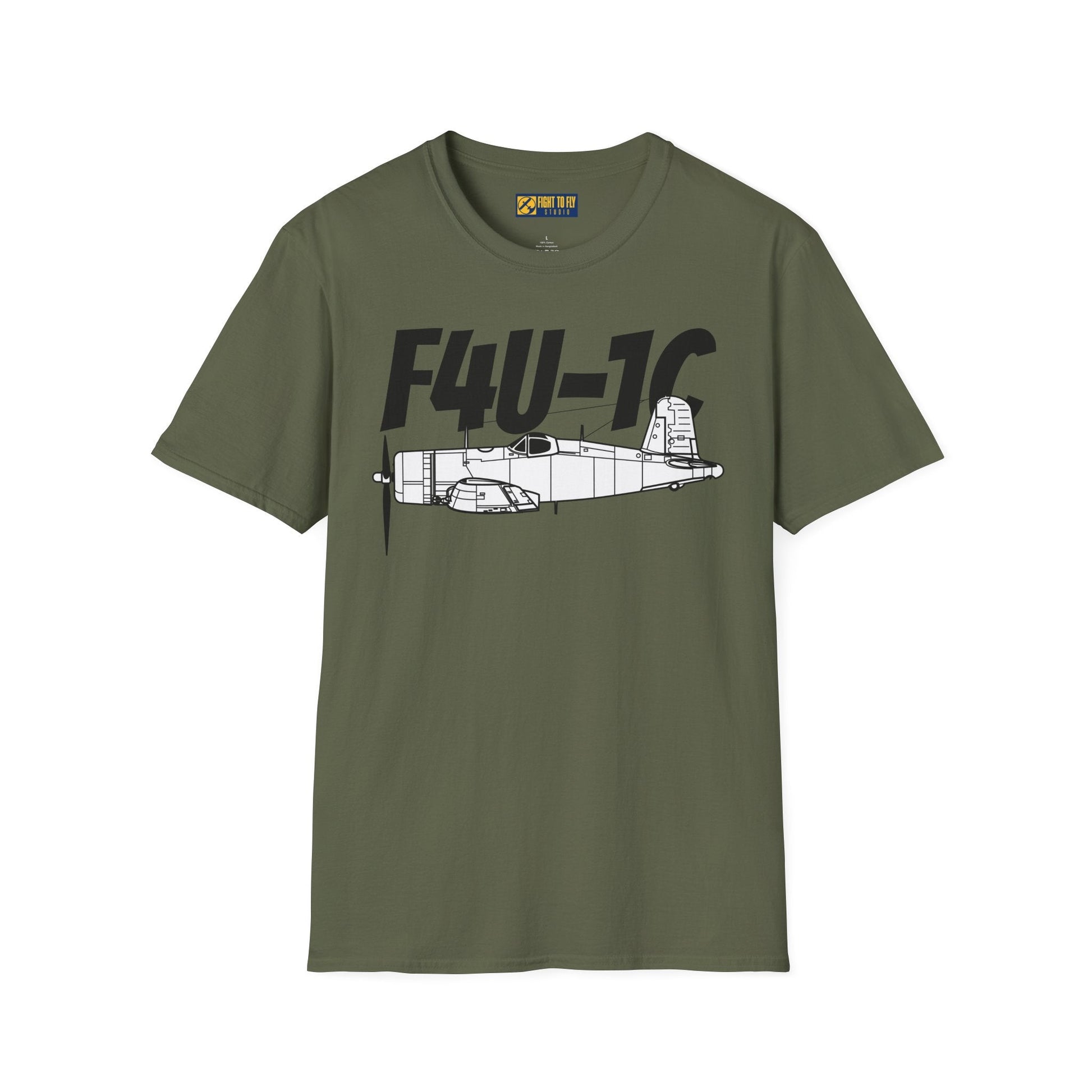F4U-1C T-Shirt – WWII Naval Fighter Aircraft Tee - Pilot gifts - warbird t-shirt