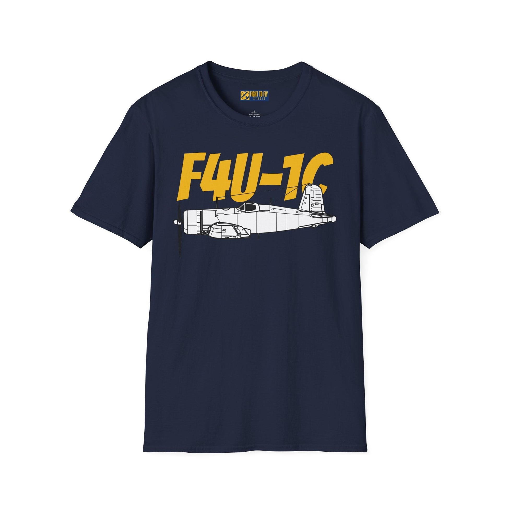 F4U-1C T-Shirt – WWII Naval Fighter Aircraft Tee - Pilot gifts - warbird t-shirt