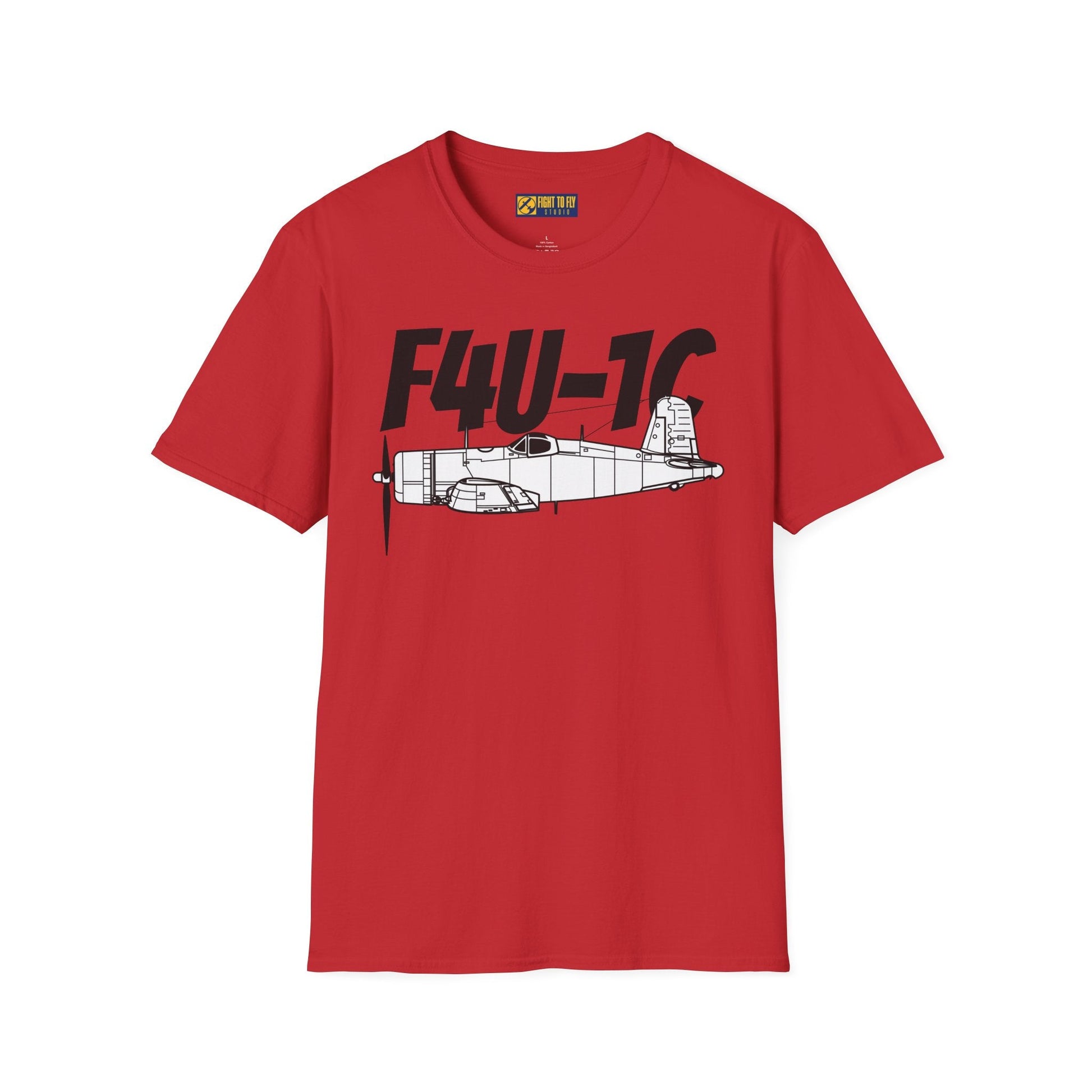 F4U-1C T-Shirt – WWII Naval Fighter Aircraft Tee - Pilot gifts - warbird t-shirt