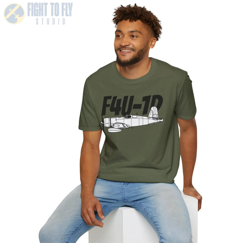 F4U-1D Corsair T-Shirt - Pilot gifts - WWII warbird t-shirt
