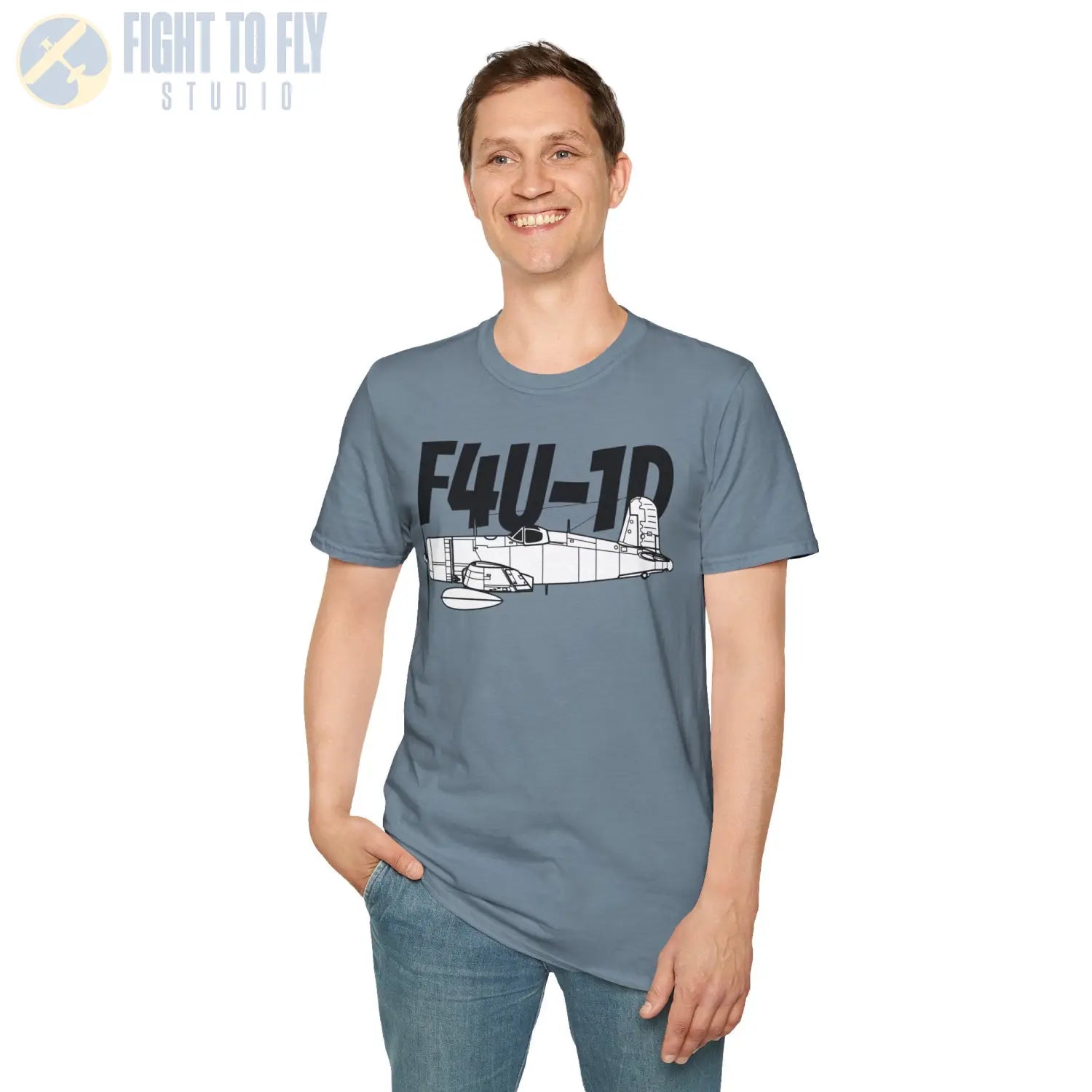 F4U-1D Corsair T-Shirt - Pilot gifts - WWII warbird t-shirt