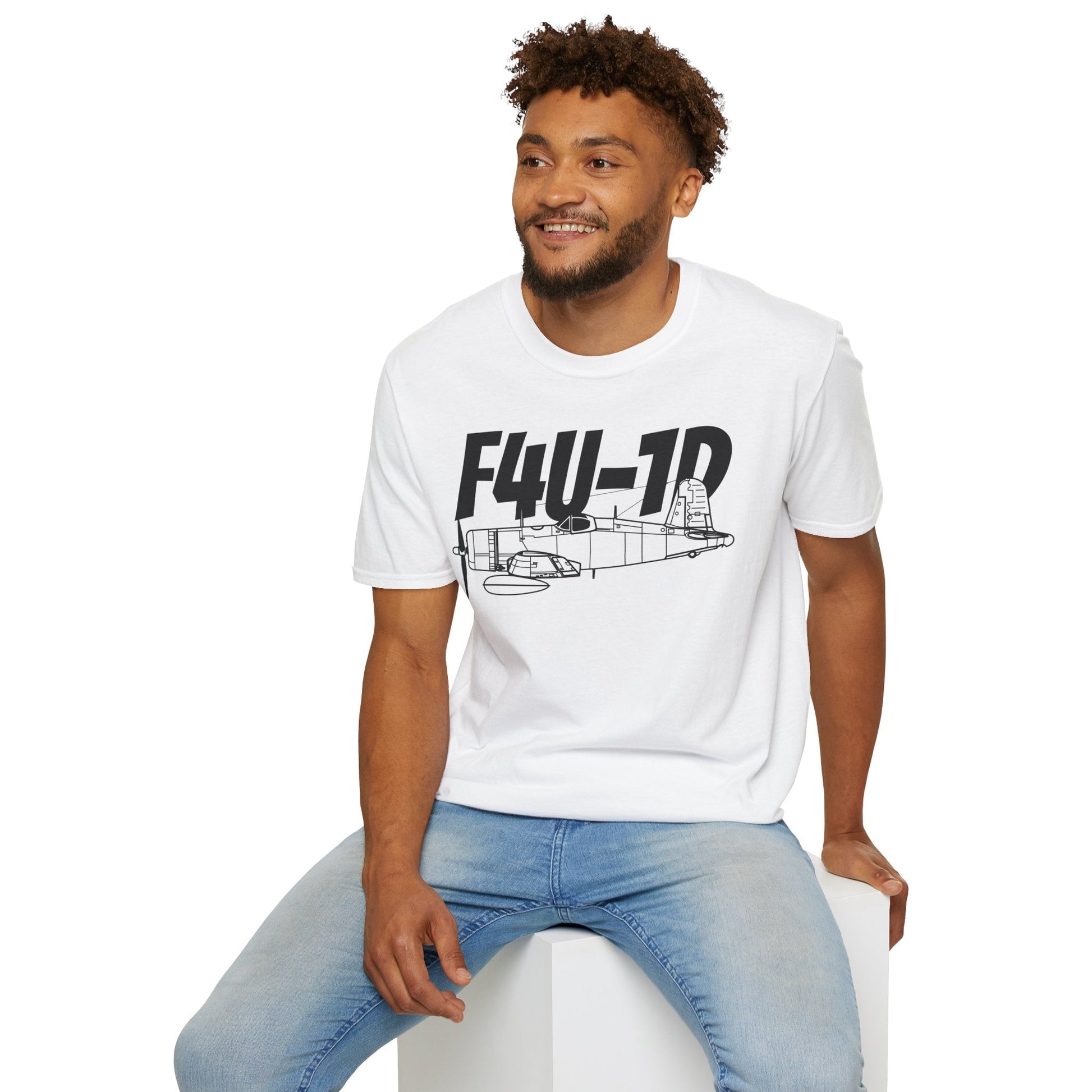 F4U-1D T-Shirt – WWII Carrier-Based Fighter Aircraft Tee - Pilot gifts - warbird t-shirt