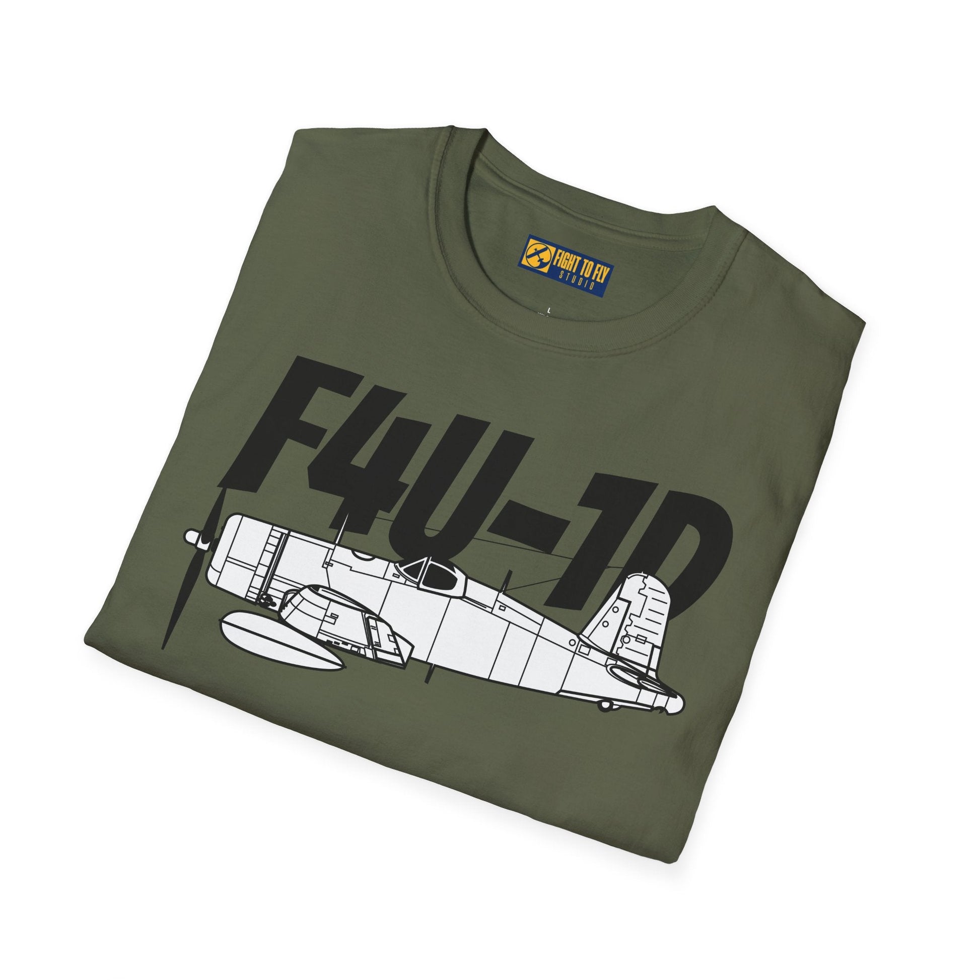 F4U-1D T-Shirt – WWII Carrier-Based Fighter Aircraft Tee - Pilot gifts - warbird t-shirt