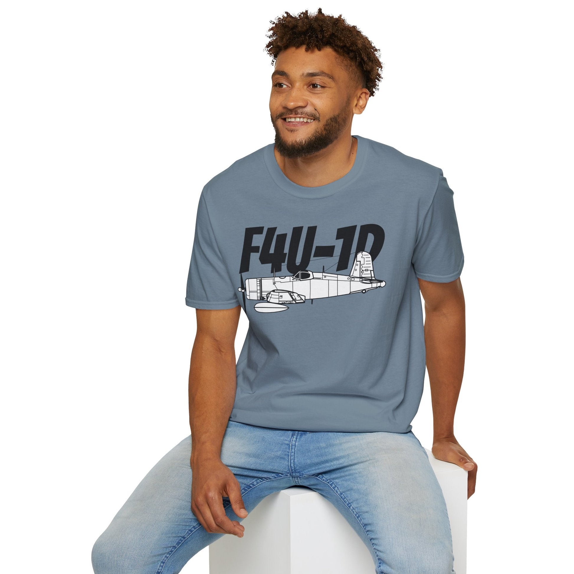 F4U-1D T-Shirt – WWII Carrier-Based Fighter Aircraft Tee - Pilot gifts - warbird t-shirt