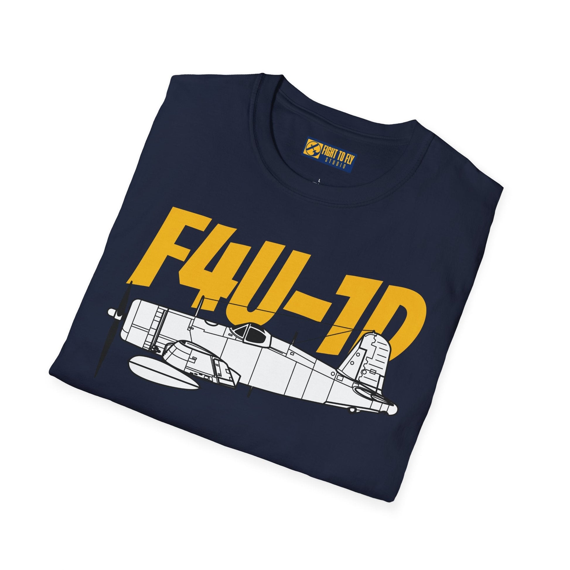 F4U-1D T-Shirt – WWII Carrier-Based Fighter Aircraft Tee - Pilot gifts - warbird t-shirt