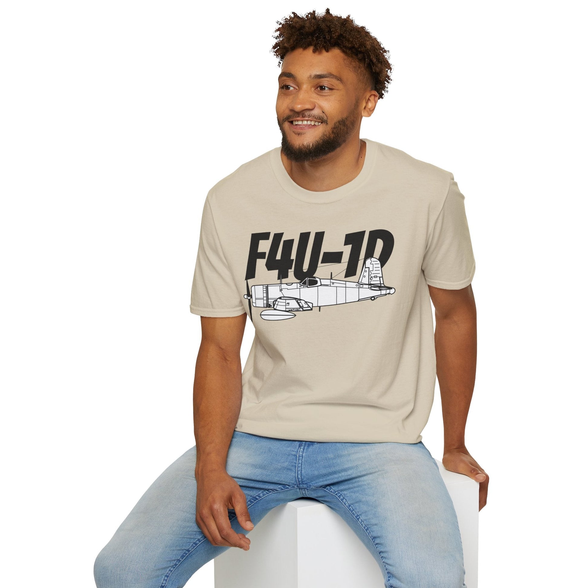 F4U-1D T-Shirt – WWII Carrier-Based Fighter Aircraft Tee - Pilot gifts - warbird t-shirt