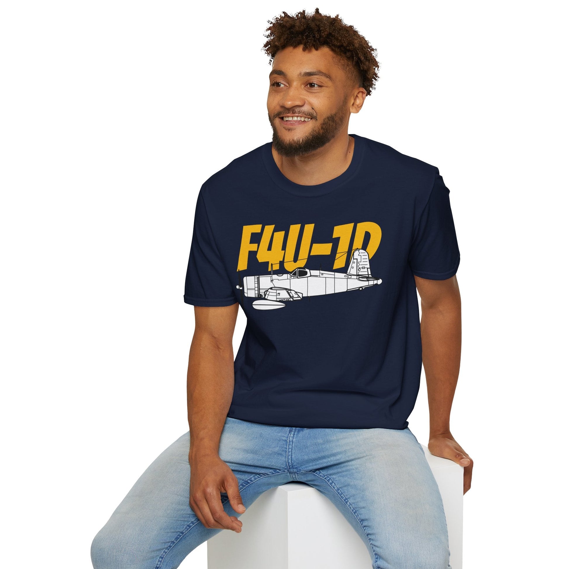 F4U-1D T-Shirt – WWII Carrier-Based Fighter Aircraft Tee - Pilot gifts - warbird t-shirt