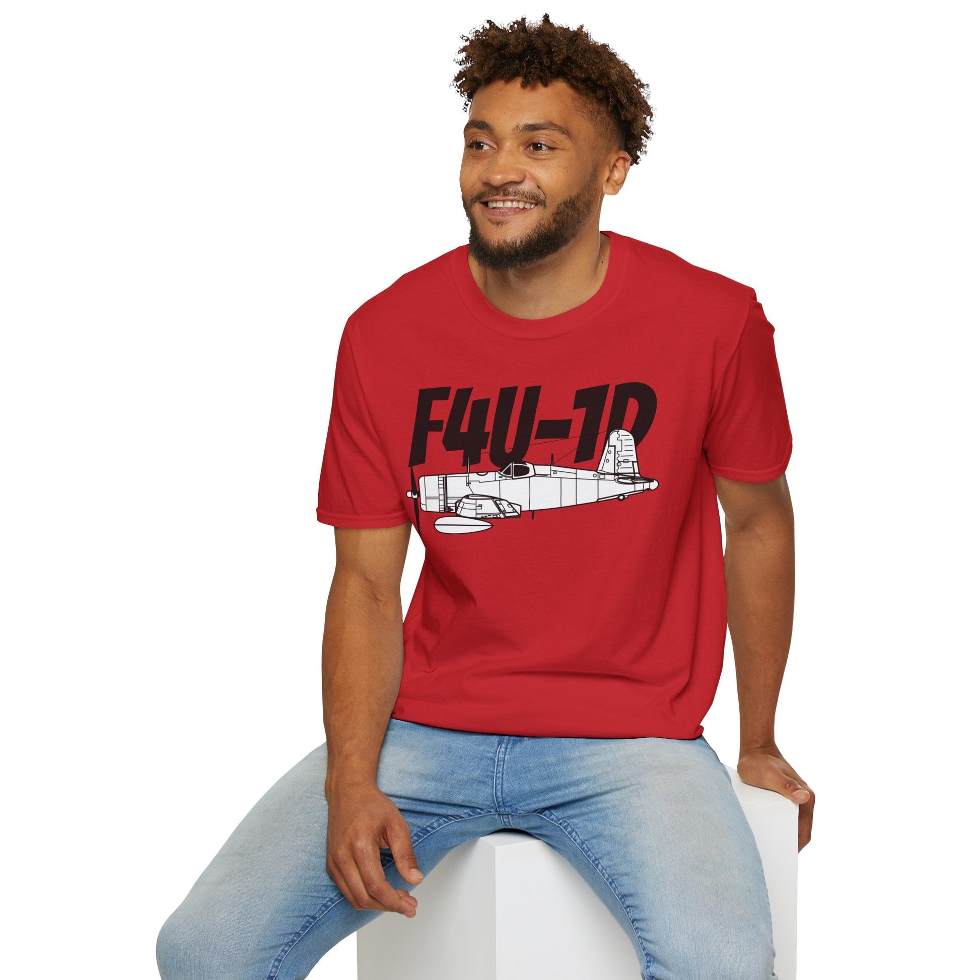 F4U-1D T-Shirt – WWII Carrier-Based Fighter Aircraft Tee - Pilot gifts - warbird t-shirt