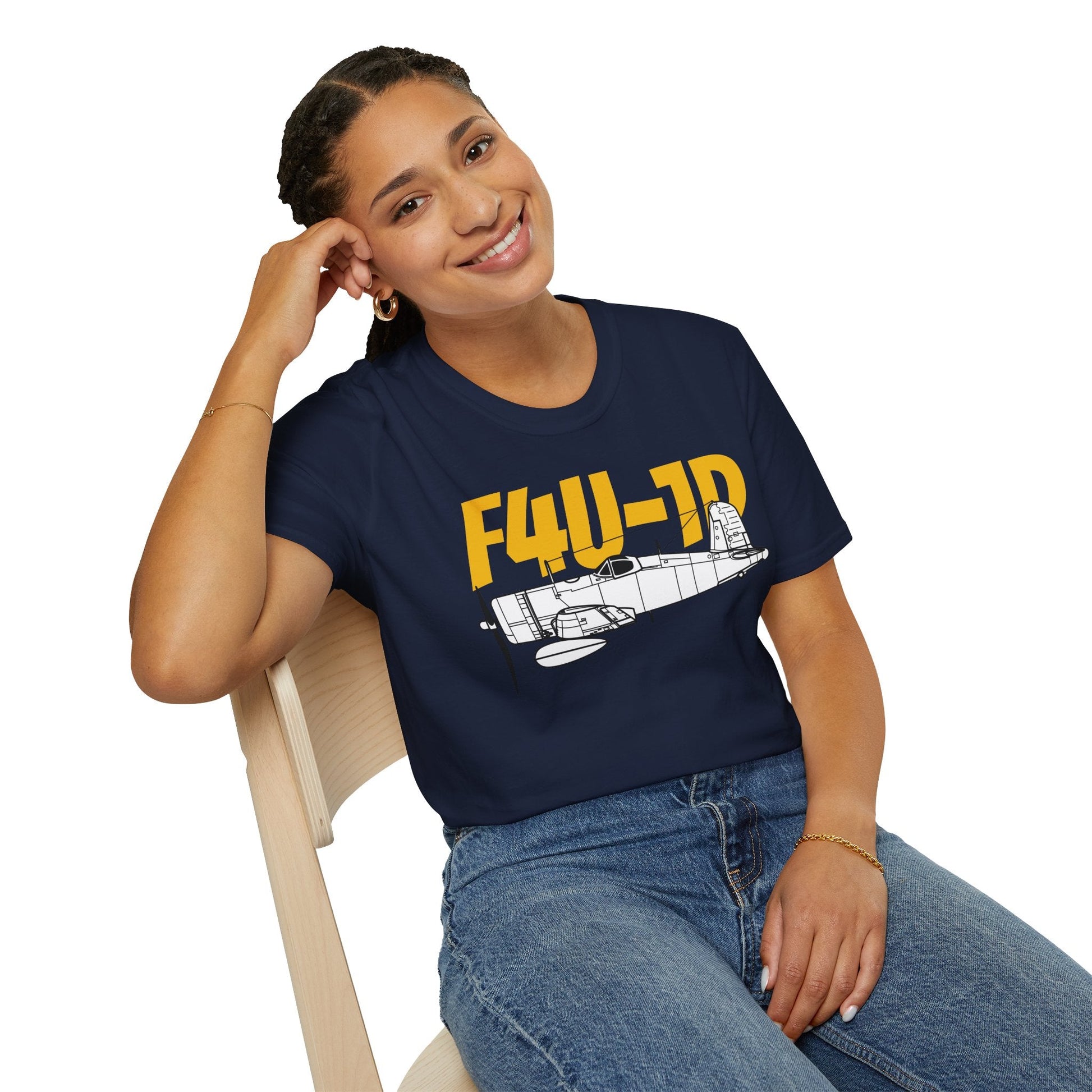 F4U-1D T-Shirt – WWII Carrier-Based Fighter Aircraft Tee - Pilot gifts - warbird t-shirt
