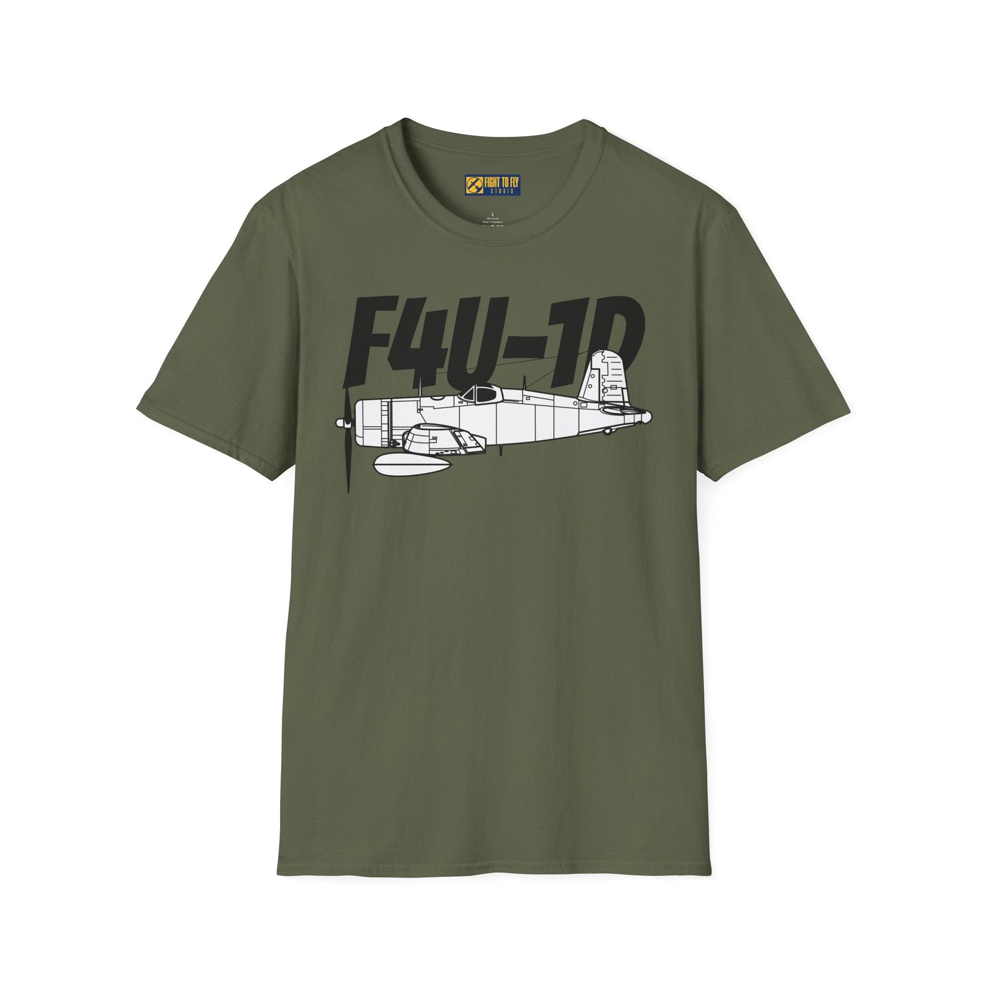 F4U-1D T-Shirt – WWII Carrier-Based Fighter Aircraft Tee - Pilot gifts - warbird t-shirt
