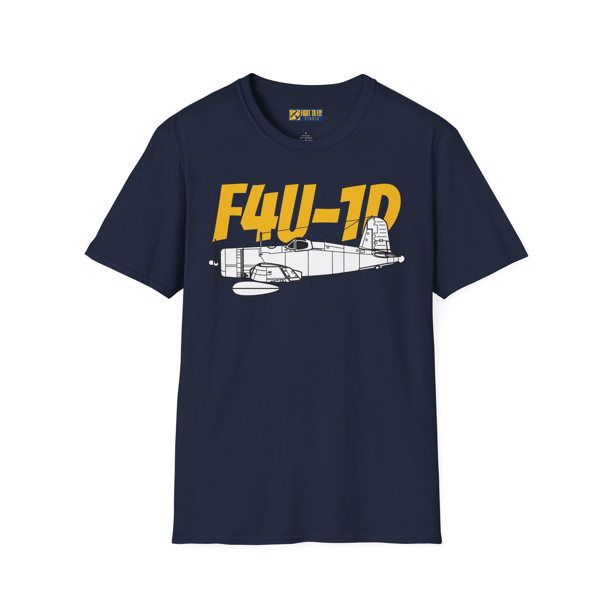 F4U-1D T-Shirt – WWII Carrier-Based Fighter Aircraft Tee - Pilot gifts - warbird t-shirt